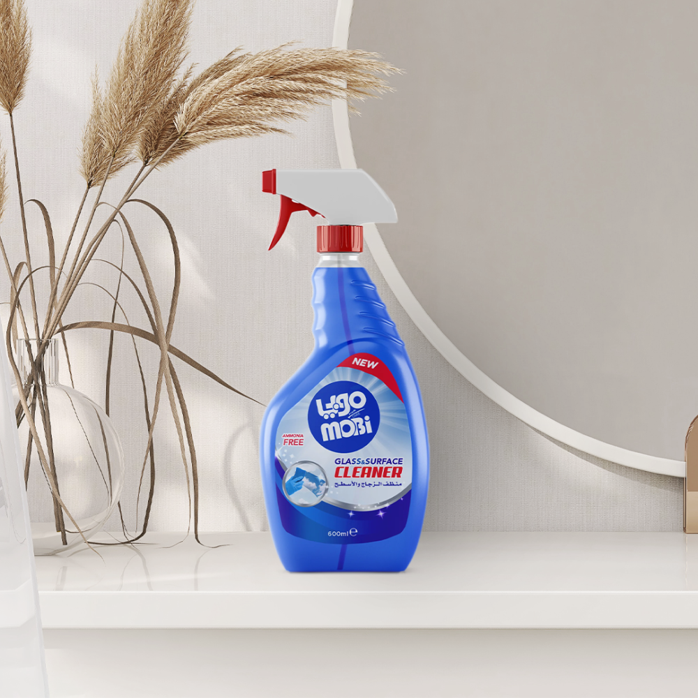 منظف زجاج 600 مل  12 حبة