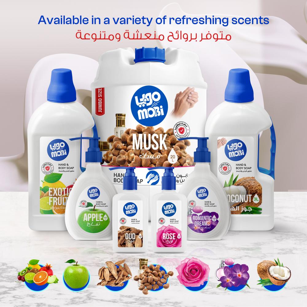 كرتون صابون ايادي 3 لتر جوز الهند 4 حبات