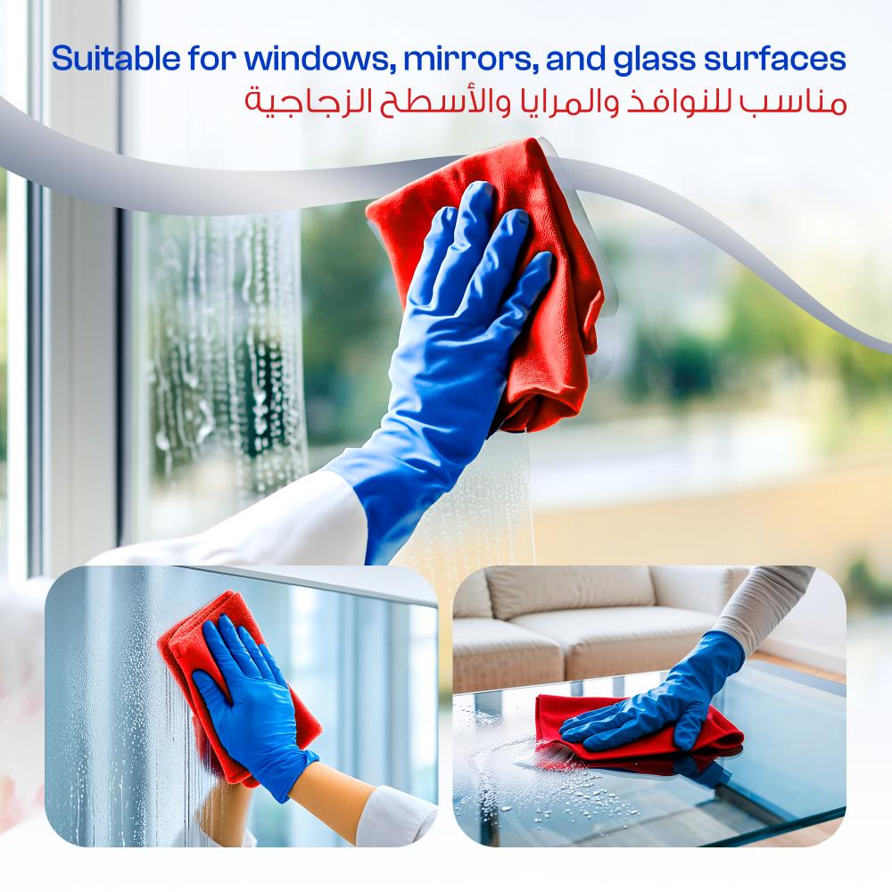 كرتون منظف زجاج 3 لتر  4 حبات