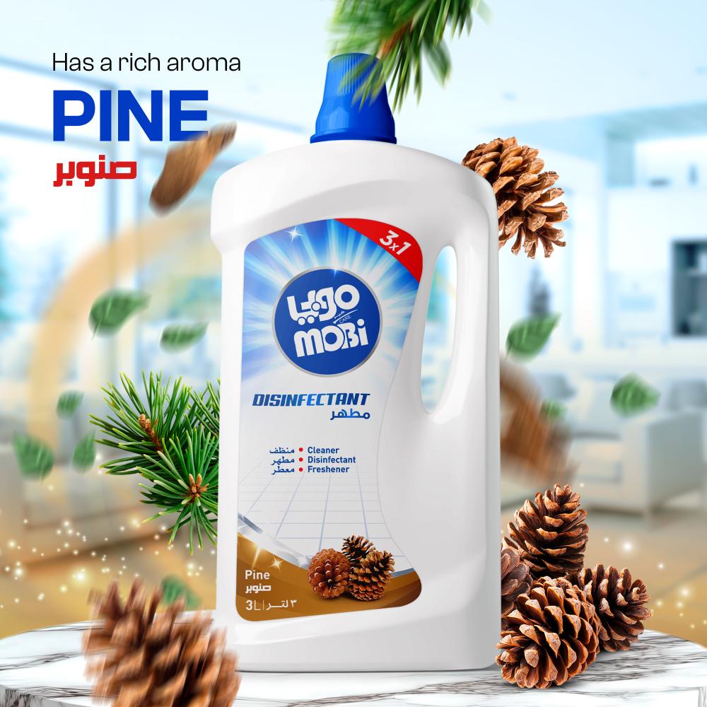 كرتون مطهرات 3 لتر صنوبر  4 حبات