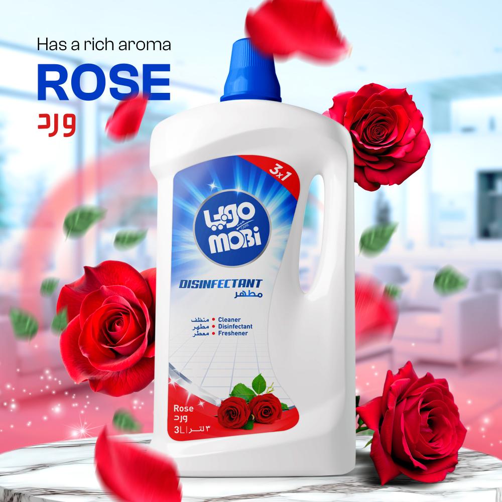 كرتون مطهرات 3 لتر ورد 4 حبات