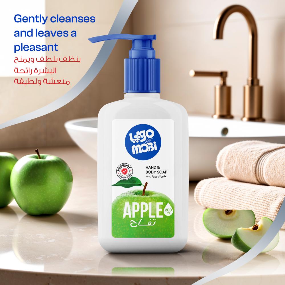 كرتون صابون ايادي 300 مل تفاح  12 حبة