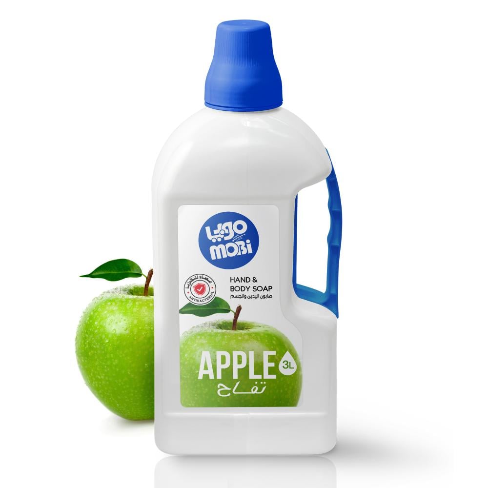 كرتون صابون ايادي 3 لتر تفاح  4 حبات