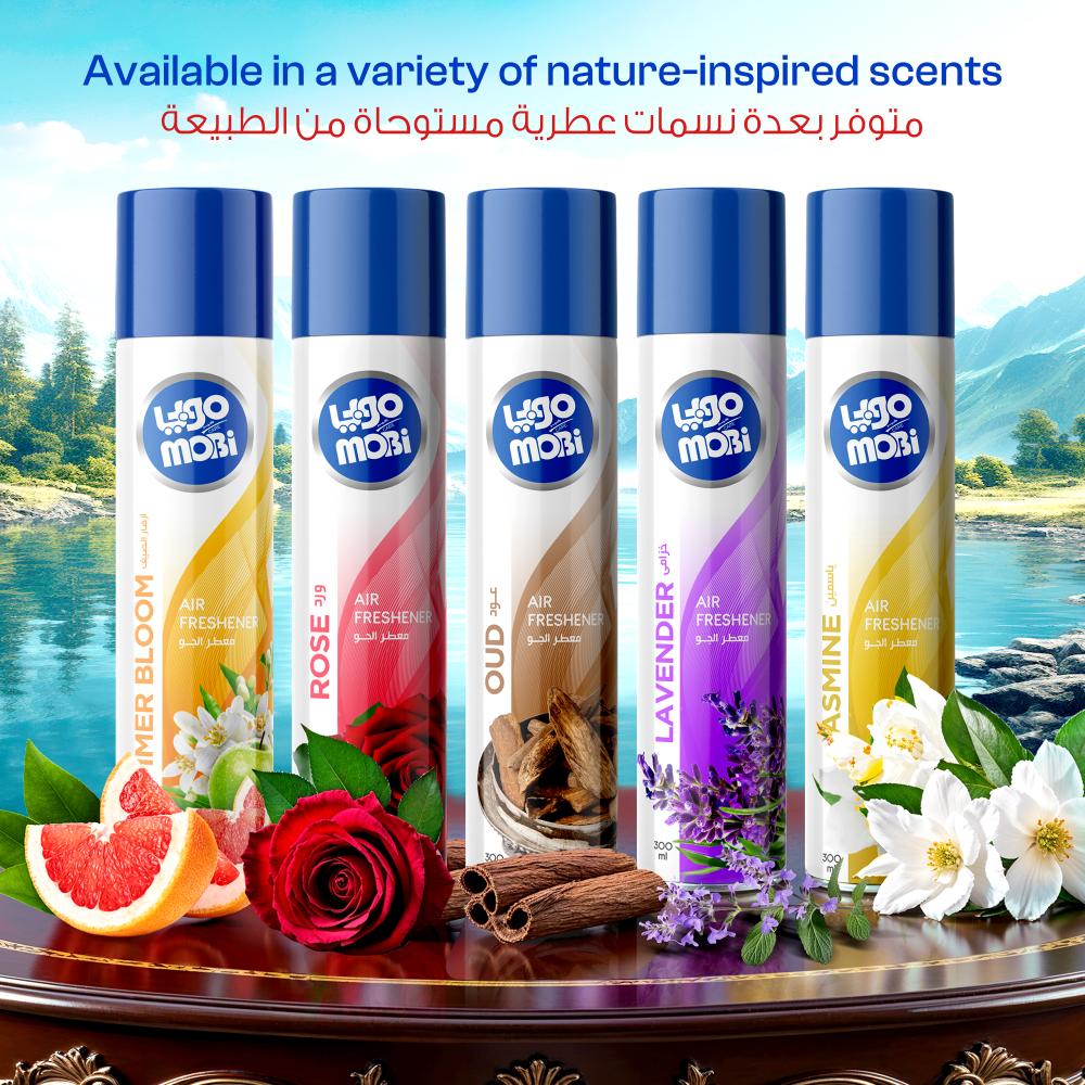 كرتون معطرات موبي 300 مل أزهار الصيف 48 حبة