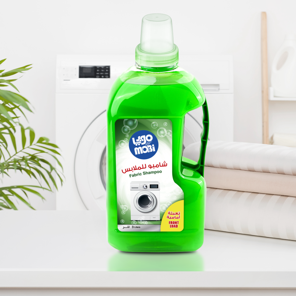 كرتون شامبو ملابس 3 لتر تعبئة أمامية 4 حبات