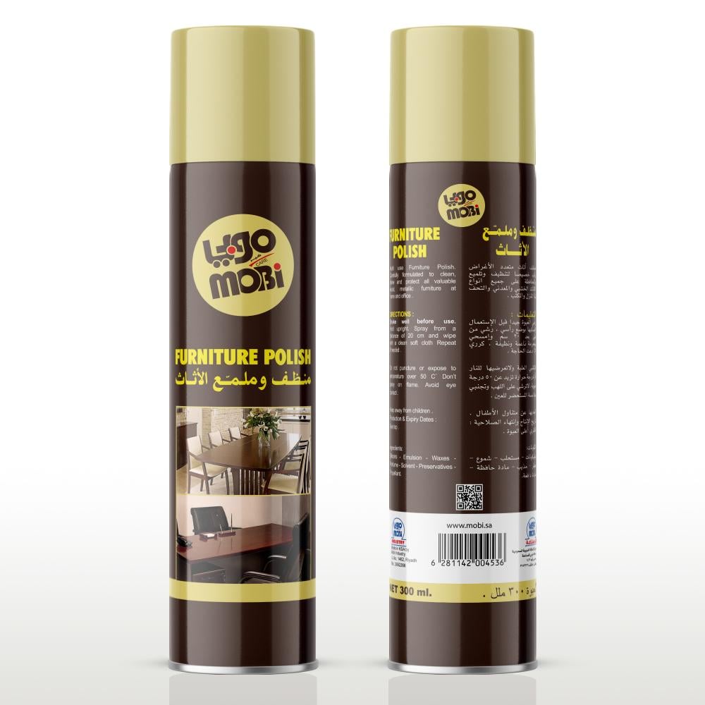 كرتون موبي ملمع الاثاث 300 مل 12حبة