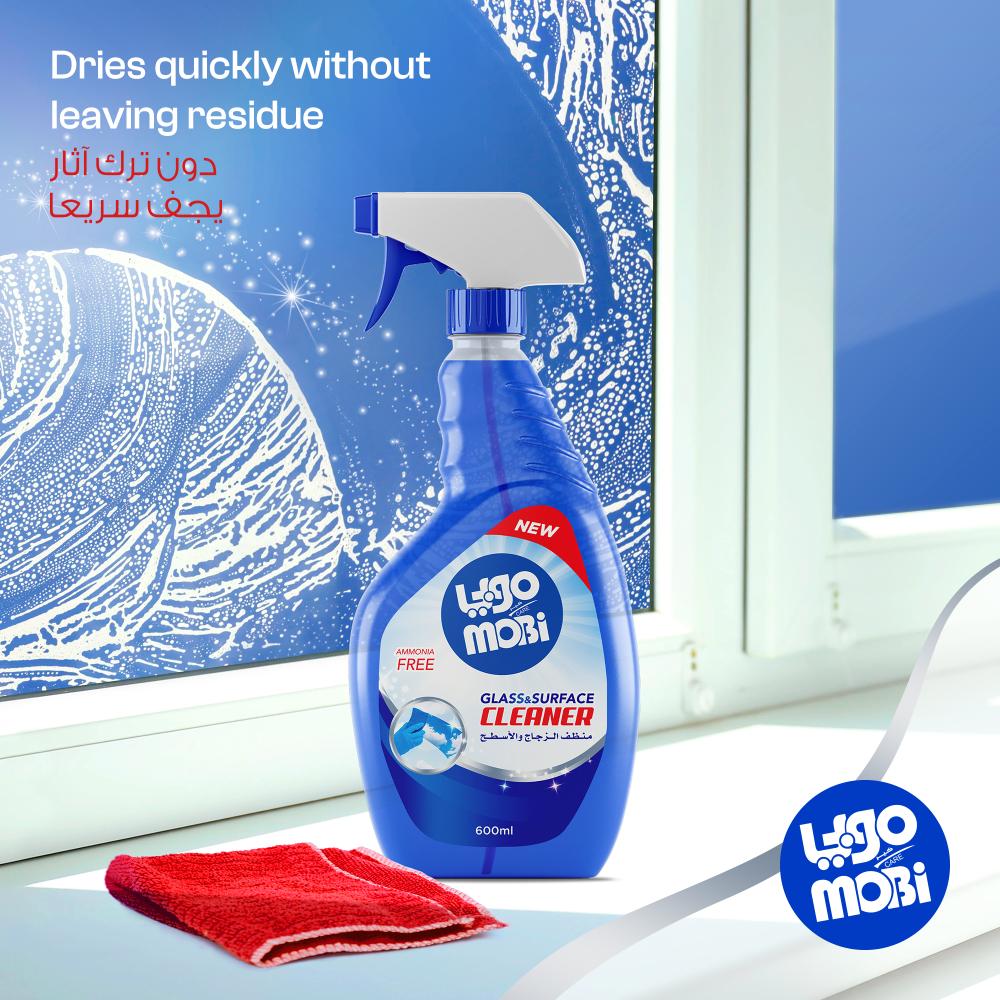 منظف زجاج 600 مل  12 حبة