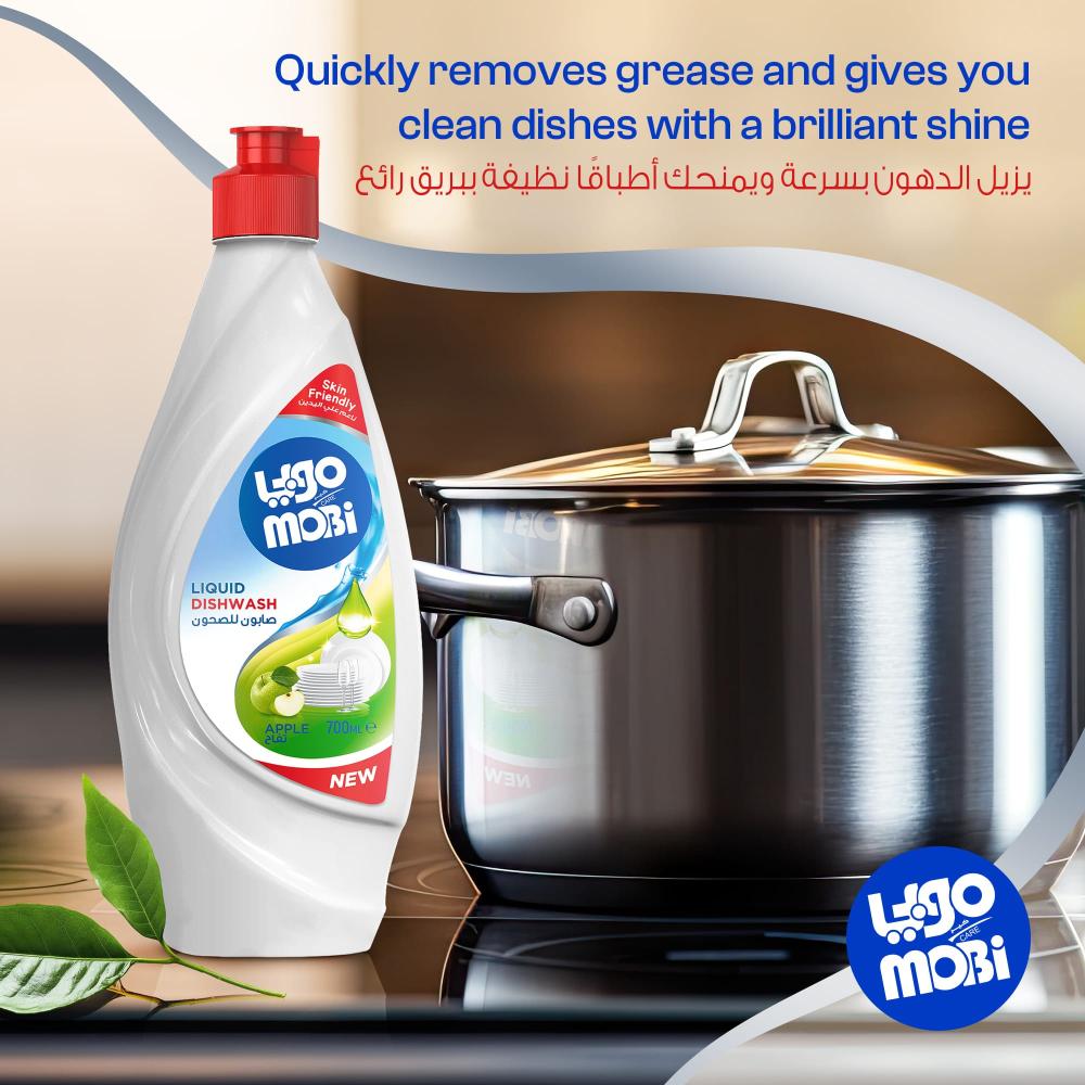 Apple scented dishwashing liquid – 700ml 12 packs