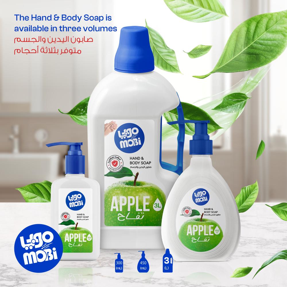 كرتون صابون ايادي 300 مل تفاح  12 حبة