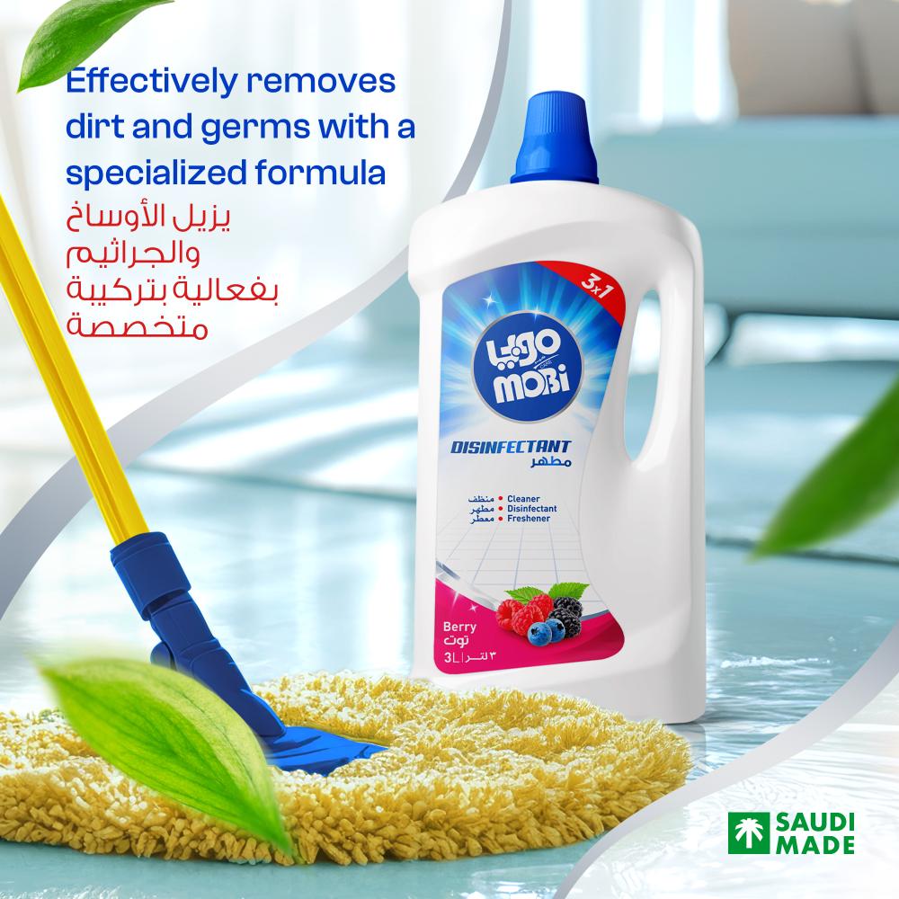 كرتون مطهرات 3 لتر توت 4 حبات