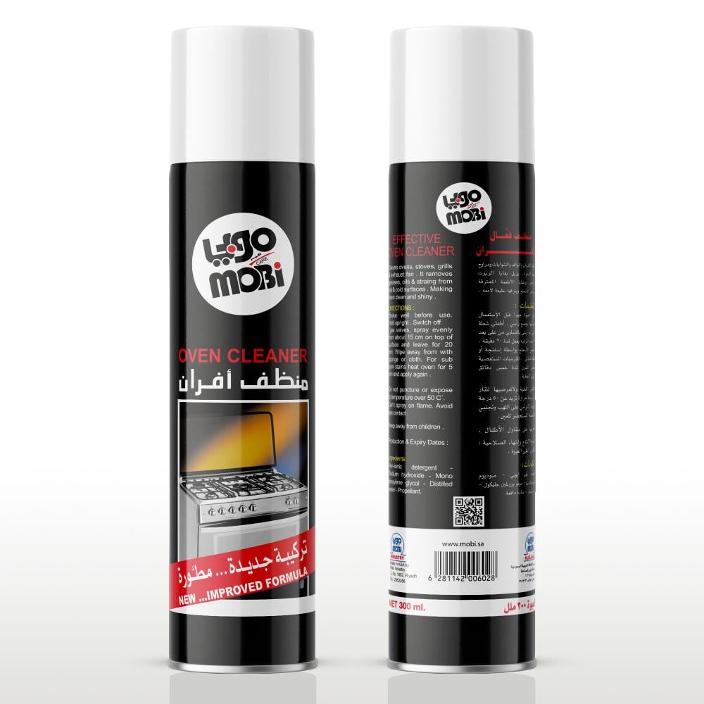 كرتون منظف افران 300 مل 12حبة