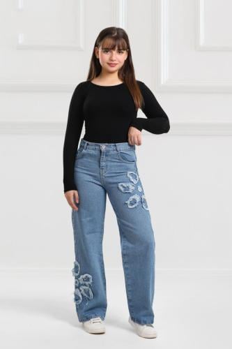 wideleg jeans pants