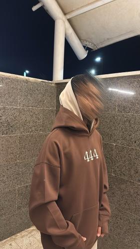 هودي لون بني ( دبل كاب )