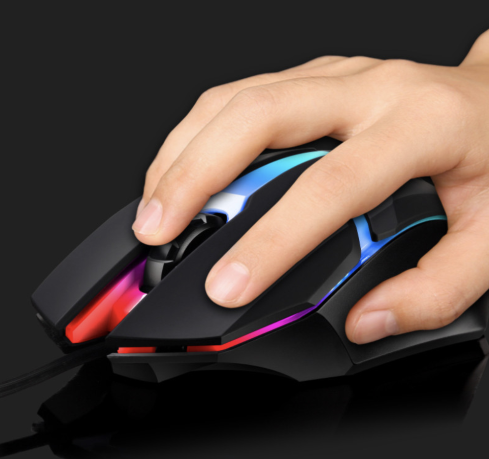 ماوس قيمنق أرجي بي  3 دي 1600 دي بي إي  لون  أسود