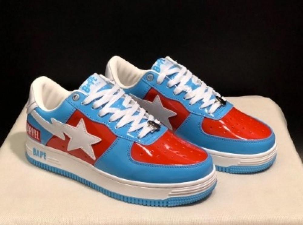 Captain America Marvel Nike Air Force Bape X Nike Air Force