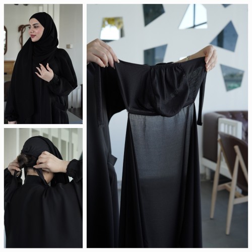 3 طرحات كويتية (قبعة) ( قماش كوري )