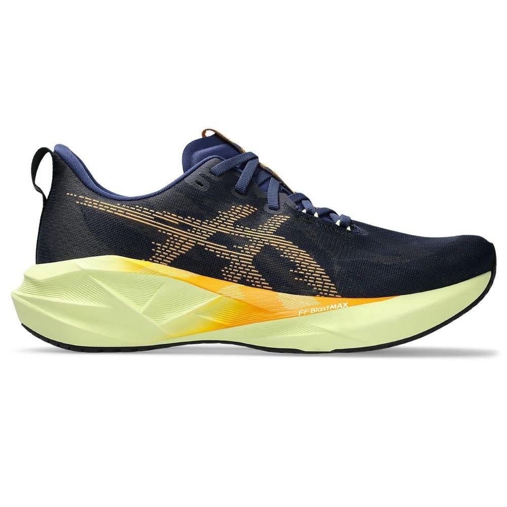 ASICS NOVABLAST- Navy Blue with green and orange