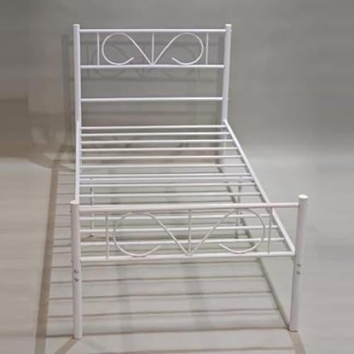 سرير حديد مودرن لون أبيض