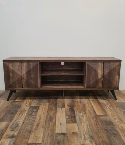 طاولة تلفزيون لون بني مقاس 150 سم من كاما