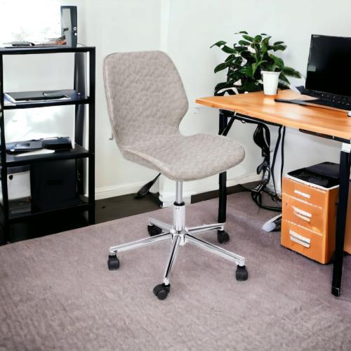 كرسي مكتب متحرك لون رمادي فاتح مقدم لكم من كاما