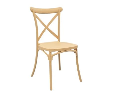 كرسي فايبر أبيض من ذهبي C-MS41A