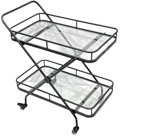 عربية ضيافة زجاج و حديد 2 دور من كاما