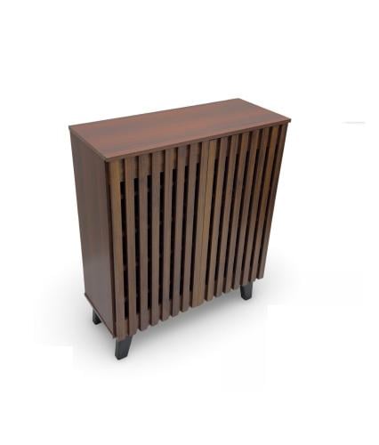 دولاب أحذية مودرن 2 باب لون بني غامق من كاما – تصميم أنيق وعملي