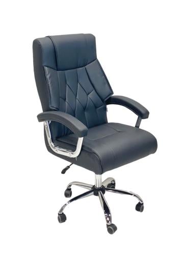 كرسي مكتبي جلد لون أسود  فخم مقدم لكم من كاما