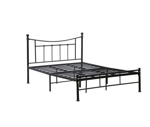 سرير حديد مقاس200×140 سم لون أسود– متين وآمن – تصميم عصري ومريح لغرف النوم من كاما