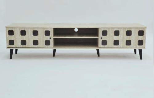 طاولة تلفزيون بلازما لون خشبي مقاس 180سم مقدم لكم من كاما