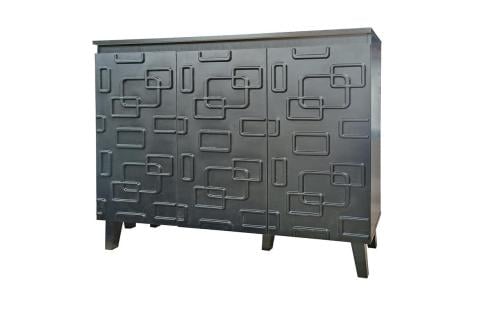 دولاب أحذية مودرن3باب لون أسود من كاما