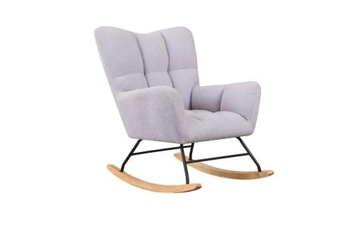 كرسي بوكلية هزاز لون رمادي من كاما