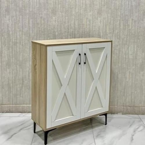 دولاب احذية لون ابيض خشبي