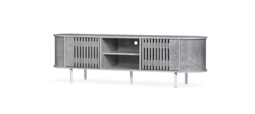 طاولة بلازما تصميم حديث لون رمادي مقاس 160 سم من كاما