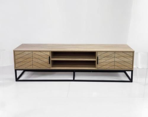 طاولة بلازما بتصميم حديث لون خشبي مقاس 160 سم مقدمة من كاما