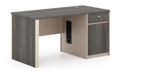 طاولة مكتب مقاس 120 سم بادراج لون رمادي مقدم لكم من كاما