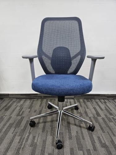 كرسي مكتبي مودرن لون رمادي*أزرق من كاما