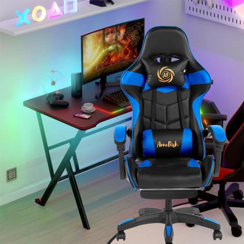 كرسي العاب قيمنق مكتبي أزرق مقدم لكم من كاما