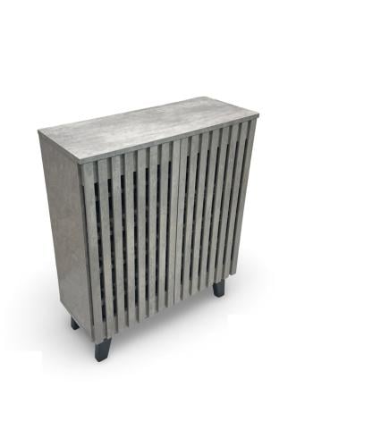 دولاب أحذية مودرن 2 باب لون رمادي من كاما – تصميم أنيق وعملي