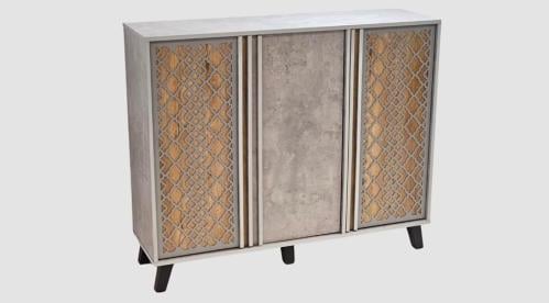 دولاب أحذية بتصميم عصري مقاس 120 لون رمادي مقدمة لكم من كاما