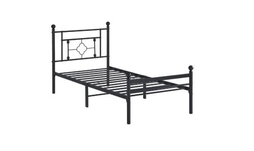 سرير حديد بتصميم عصري مقاس 90*190 لون أسود مقدم لكم من كاما