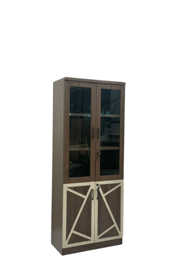 دولاب مكتب 2باب لون بني * خشبي من كاما