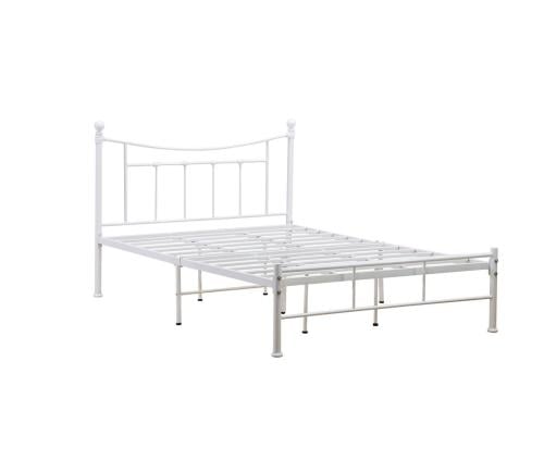 سرير حديد مقاس200×140 سم لون أبيض– متين وآمن – تصميم عصري ومريح لغرف النوم من كاما