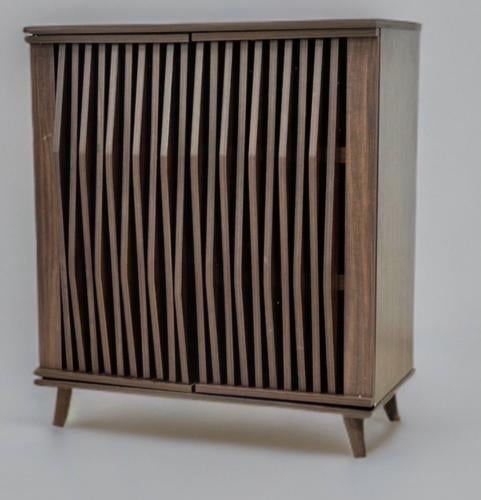 دولاب أحذية بتصميم عصري أنيق لون بني مقدم لكم من كاما