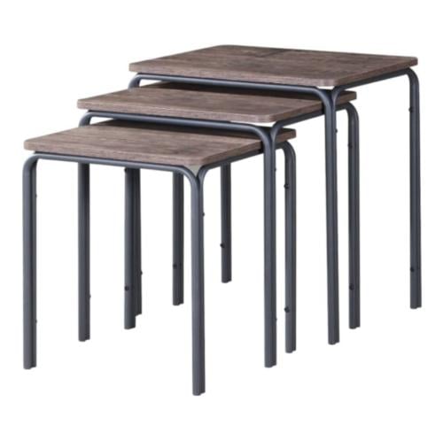 طقم طاولة مدرج كلاسيك لون بني من كاما