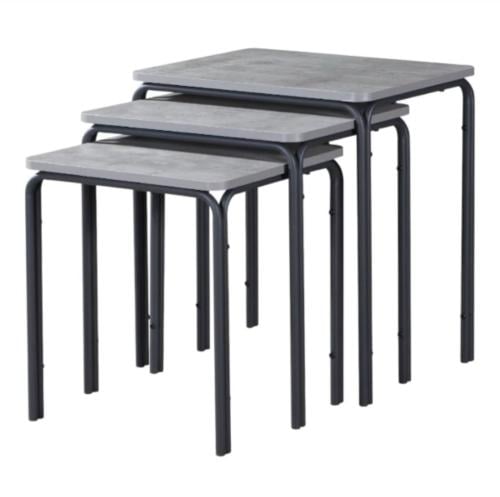 طقم طاولة مدرج كلاسيك لون رمادي من كاما