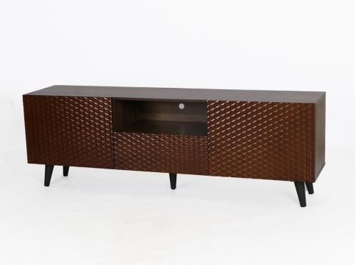 طاولة بلازما تصميم مميز لون بني مقاس 160 سم من كاما