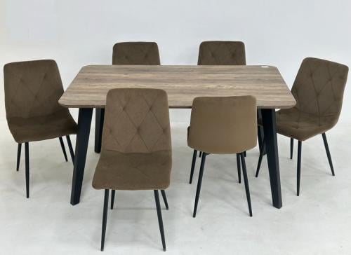 طاولة طعام 6كرسي لون بني مقدمة لكم من كاما