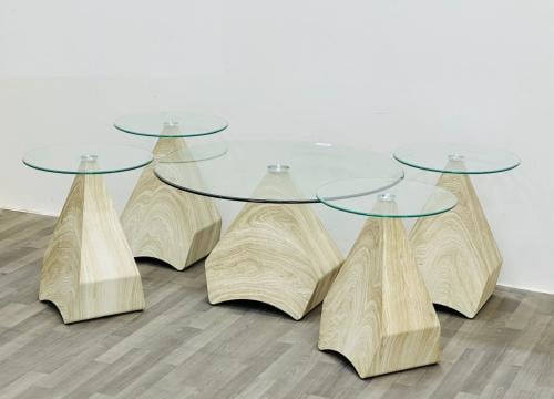 طقم طاولة كاريس لون بيج من كاما