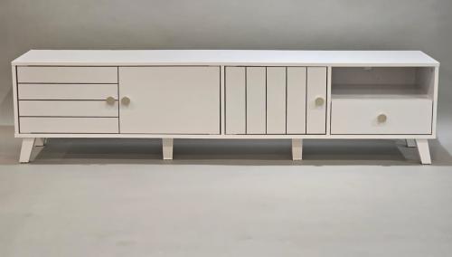 طاولة بلازما تصميم عصري لون أبيض مقاس 180 سم مقدمة لكم من كاما